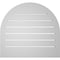 Ekena Millwork Round Top Surface Mount PVC Gable Vent: Functional, w/ 2"W x 1-1/2"P Brickmould Frame, 26"W x 24"H GVPRT26X2402SF - alternate 5